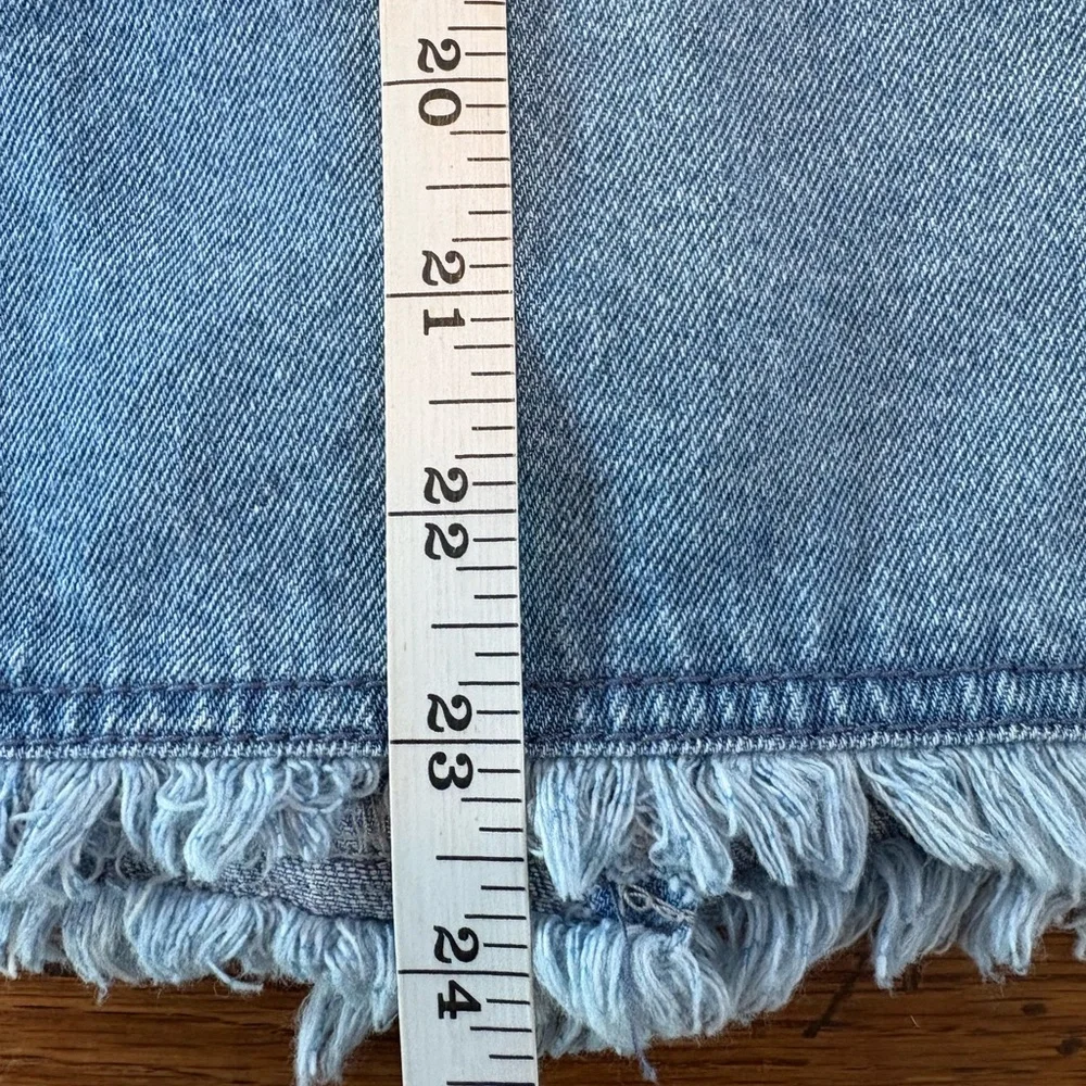 Rare Unique Denim Oversized Cottage Chore/Barn Jacket Embroidered Sleeve Raw Hem - Picture 6 of 7